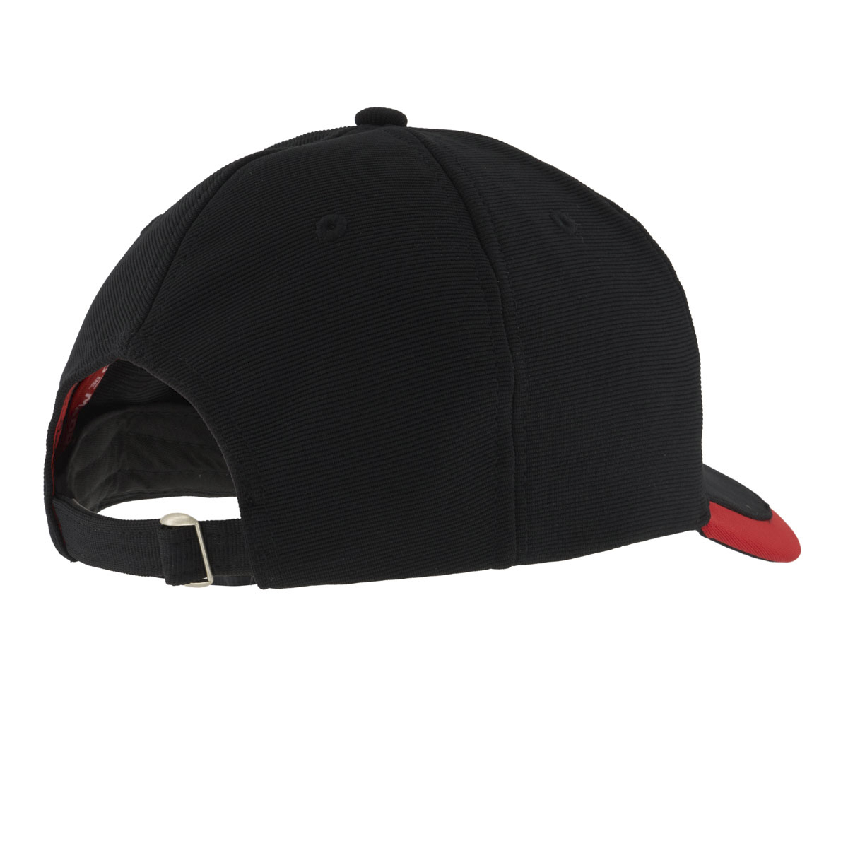 Black Cap with Crest and Stripes image number null